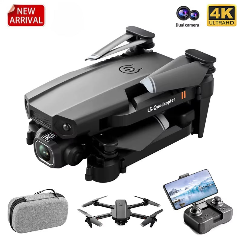 2024 New XT6 Mini Drone 4K 1080P HD Camera Wifi Fpv Air Pressure Altitude Hold Foldable Quadcopter RC Dron Kid Toy Boys Gifts