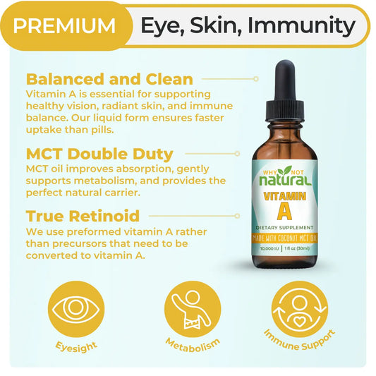 Liquid Vitamin A:Support Skin, Eyes, Immunity & Hair 1fl oz