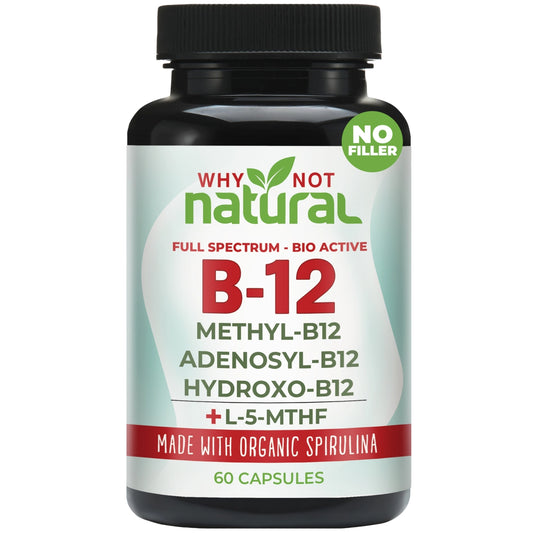Vitamin B12 5000 Mcg Supplement with Methylcobalamin,60 Caps