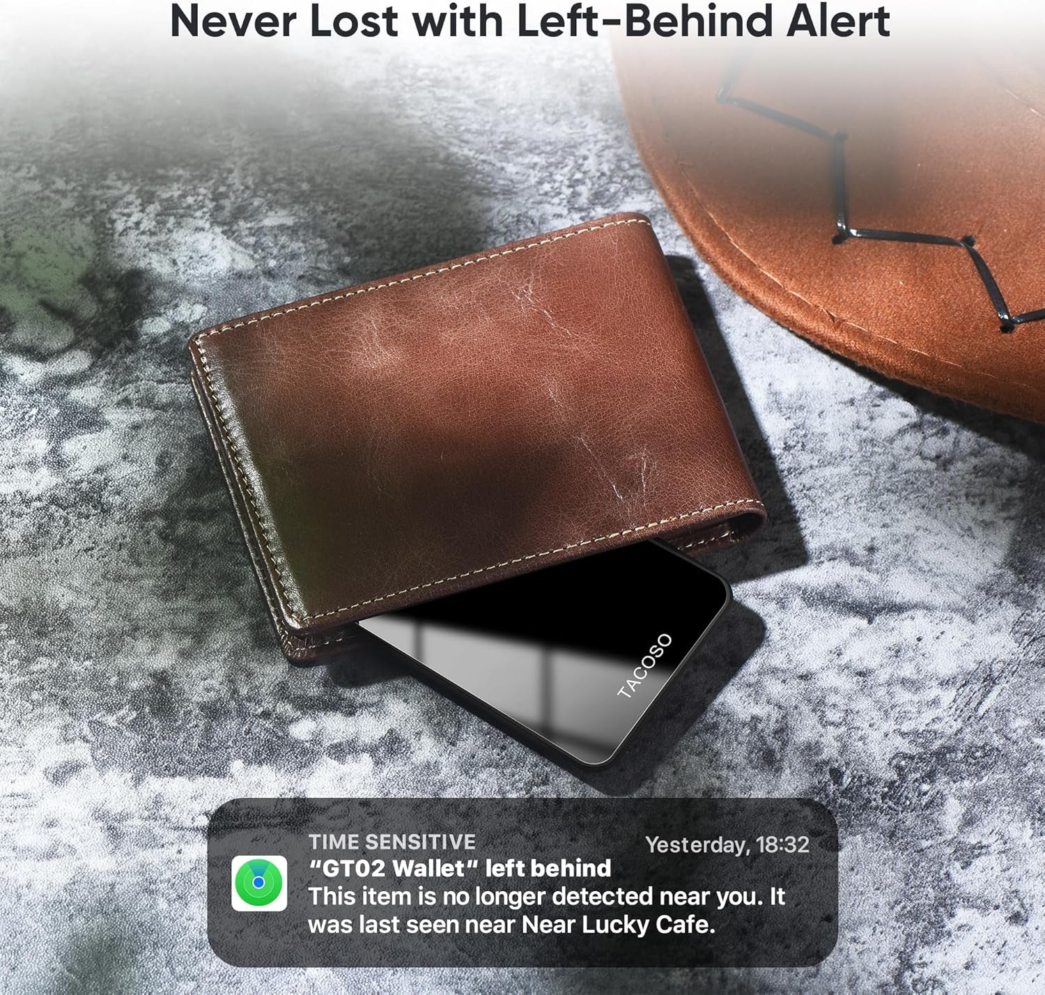 Mfi Certified Wallet-Tracker-Card-2 Pack, Ultra Slim Blutooth Tracker Card for Wallet-Finder-Tracker Tag Work with Apple Find My (Ios Only) IPX6 Waterproof, 2-Year Battery Life - Black