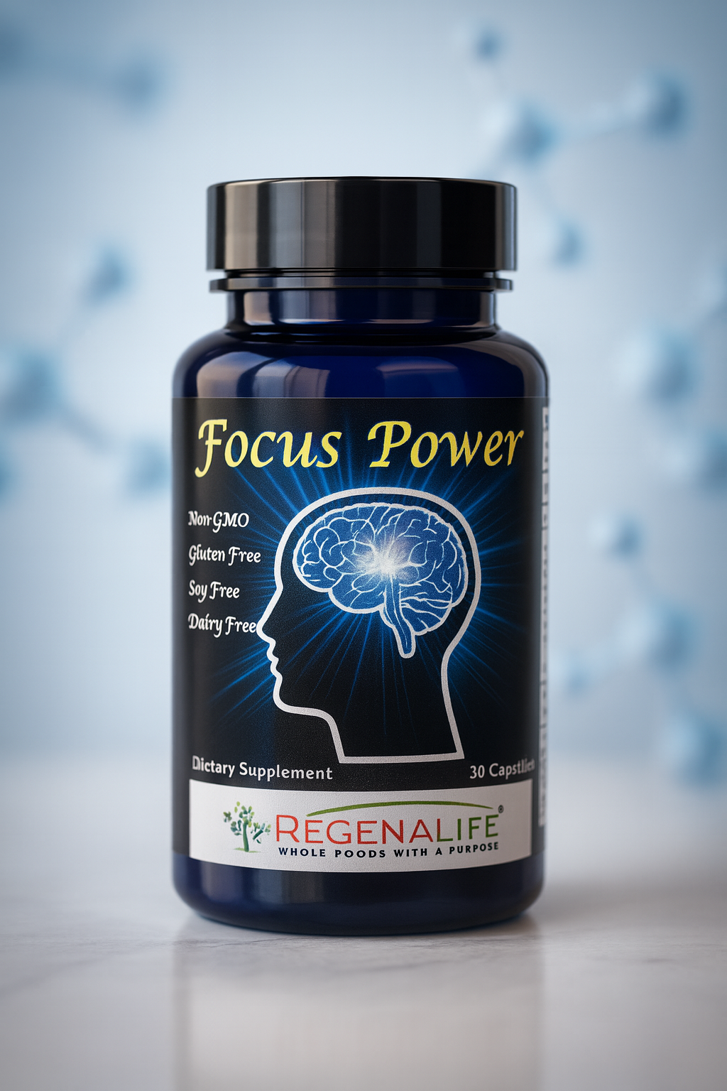 Focus Power™ – Natural Brain & Energy Support | B12 + Niacin + Bacopa